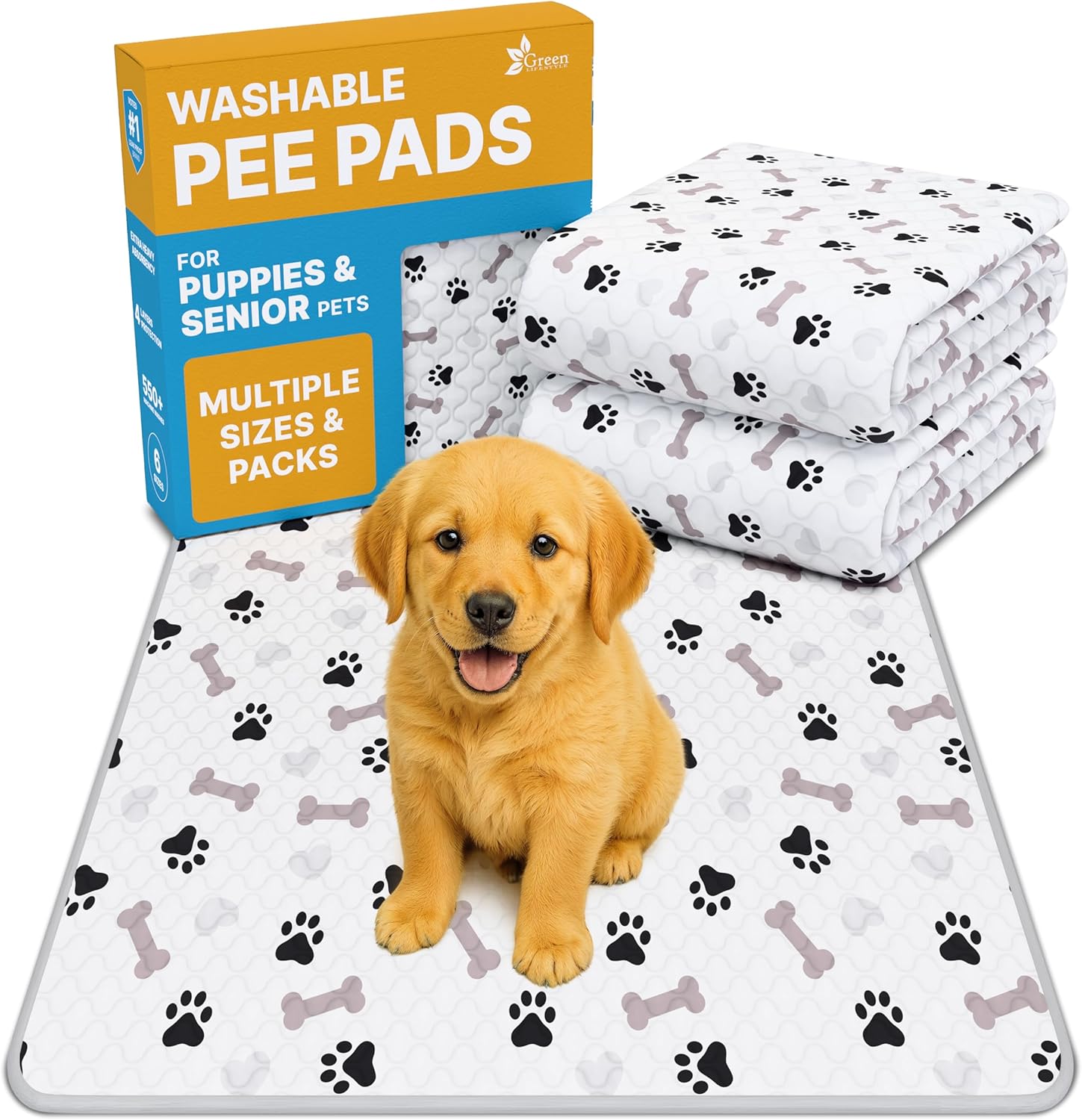 GREEN LIFESTYLE Washable Pee Pads (41x41)