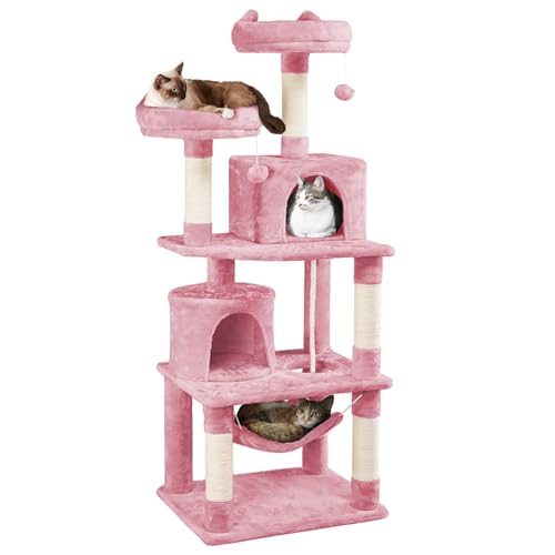 Yaheetech 62.5in Pink Cat Tree