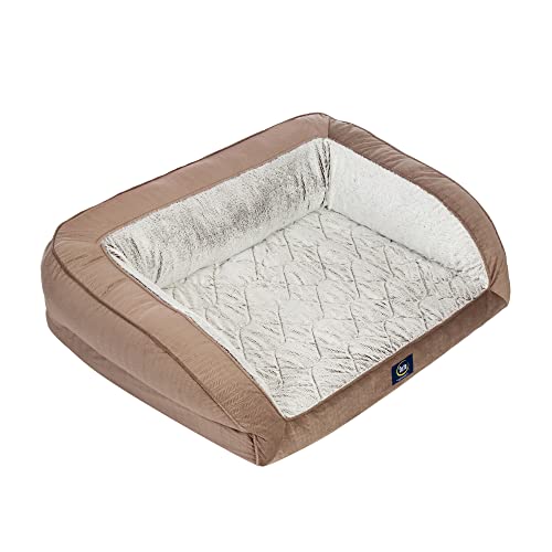Serta Orthopedic Quilted Couch (Chocolate)