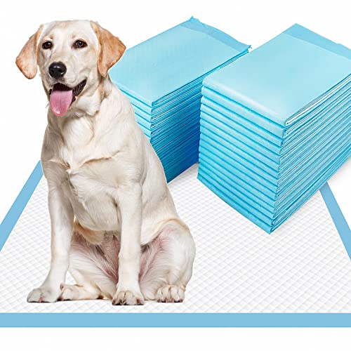 XL Puppy Pads 40 Count, Thicken Pee Pads for Dogs, 28"x34" Dog Pee Pads Extra Large, Disposable Urine Bed Pads for Doggy, Potty Pads for Doggie, Large Dog Pads, Piddle Pads X-Large