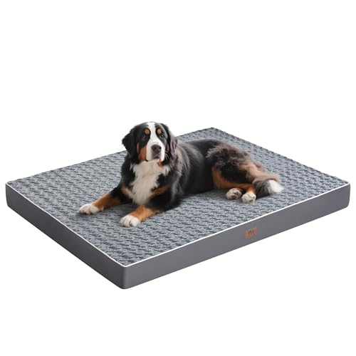 WESTERN HOME WH Orthopedic Extra Large Dog Beds Large Sized Dog, Big Dogs Bed for Jumbo Giant Dogs, Removable Washable Cover, Egg Crate Foam, Non-Slip Bottom Waterproof Pet Bed Mat, 54 x 42 Inch