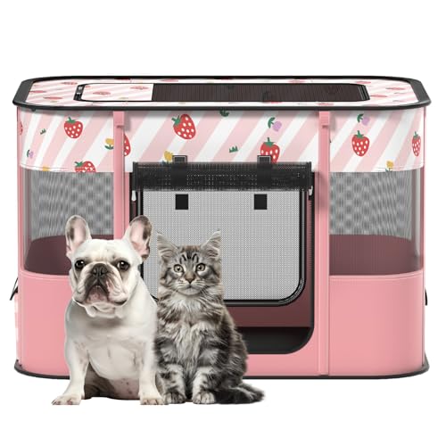 XRG Dog and CAT pop Play Pen (L, Pink)