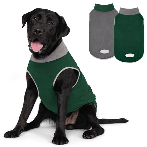 cyeollo 2 Pack Fleece Vest (Green & Grey)
