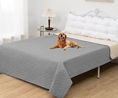 fuguitex Waterproof Dog Bed Cover Couch Cover for Pet Anti-Slip Cat Mat Pet Pad Blanket for Sofa Chair Recliner Bed Furniture Protrctor