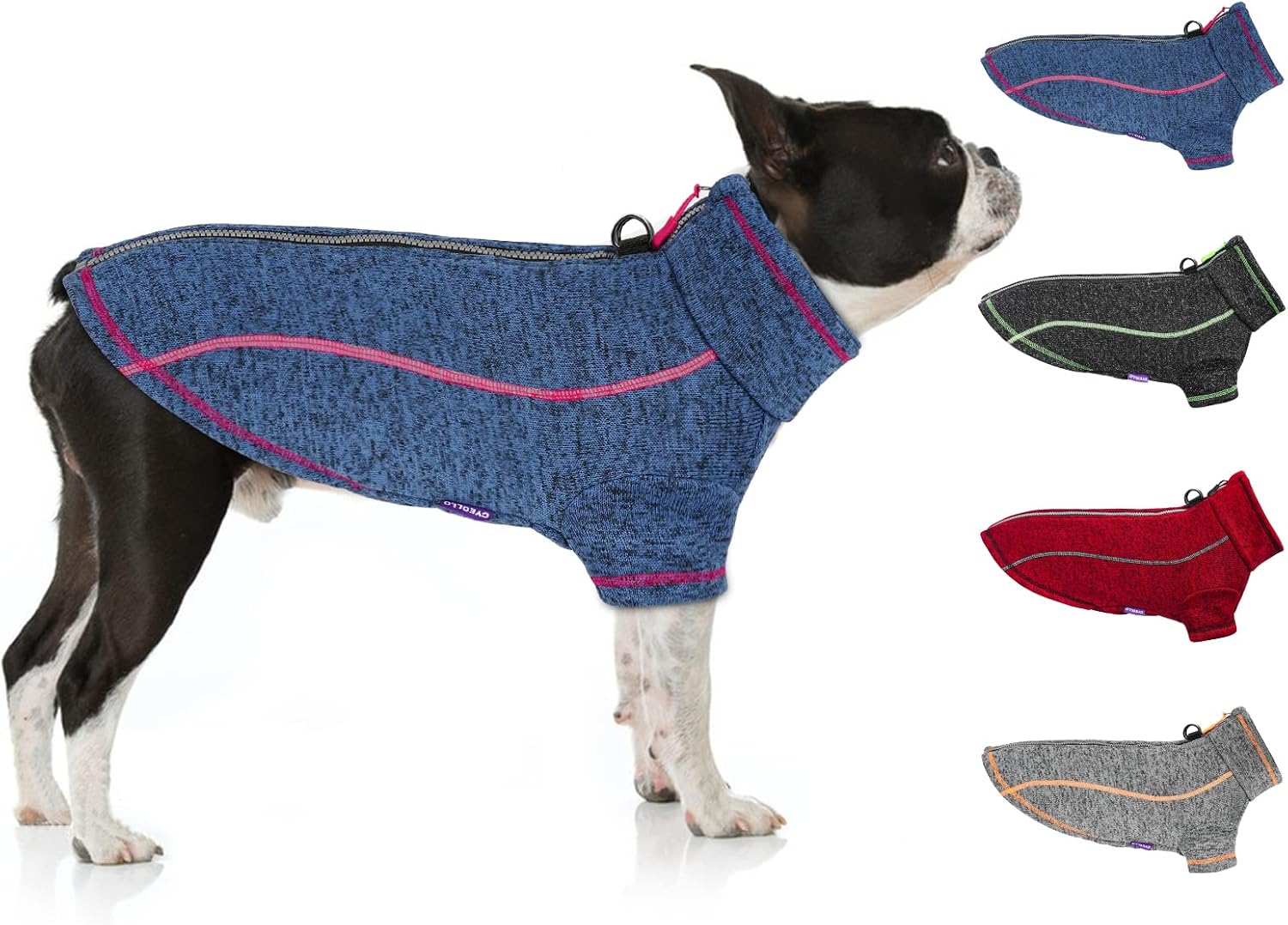 cyeollo Dog Sweater Jacket Fleece Reflective