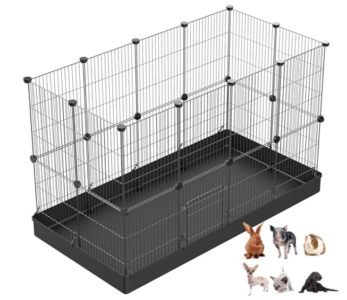 LANGXUN 24pcs DIY Small Animal Pet Playpen