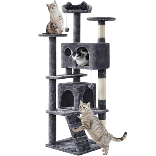 Yaheetech Cat Tree Tower (Gray)
