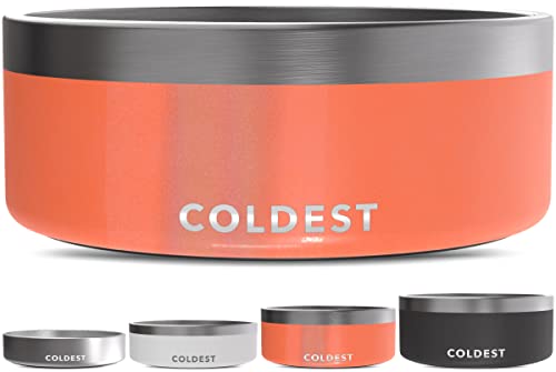 Coldest Dog Bowl (64 oz, Candy Red Glitter)