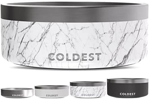 Coldest Dog Bowl (64 oz, Carrara)