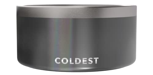 Coldest Dog Bowl - Anti Rust Metal, Non Slip, 3 Layers Insulated Stainless Steel Dog Bowls - Spill Proof & Heavy Duty - Water Bowl for Dogs, Cats & Pets, Dish Washer Safe (200 oz, Stardust Glitter)