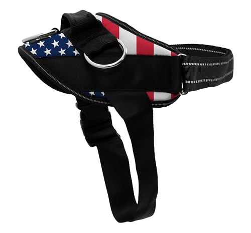 ShawnCo Essential Dog Harness (Stars and Stripes, XL)