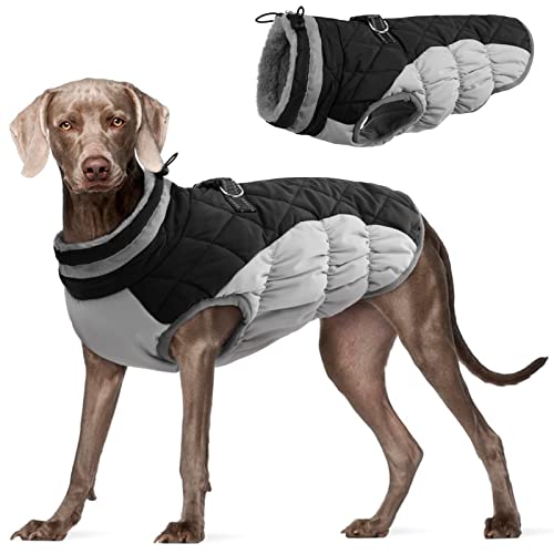 FUAMEY Dog Coat (Black L)