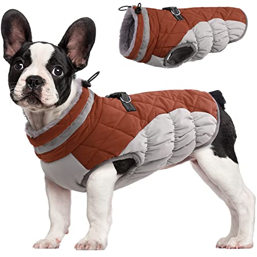 FUAMEY Dog Coat with Built-in Harness