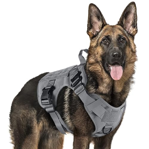 rabbitgoo Tactical Dog Harness (Grey)