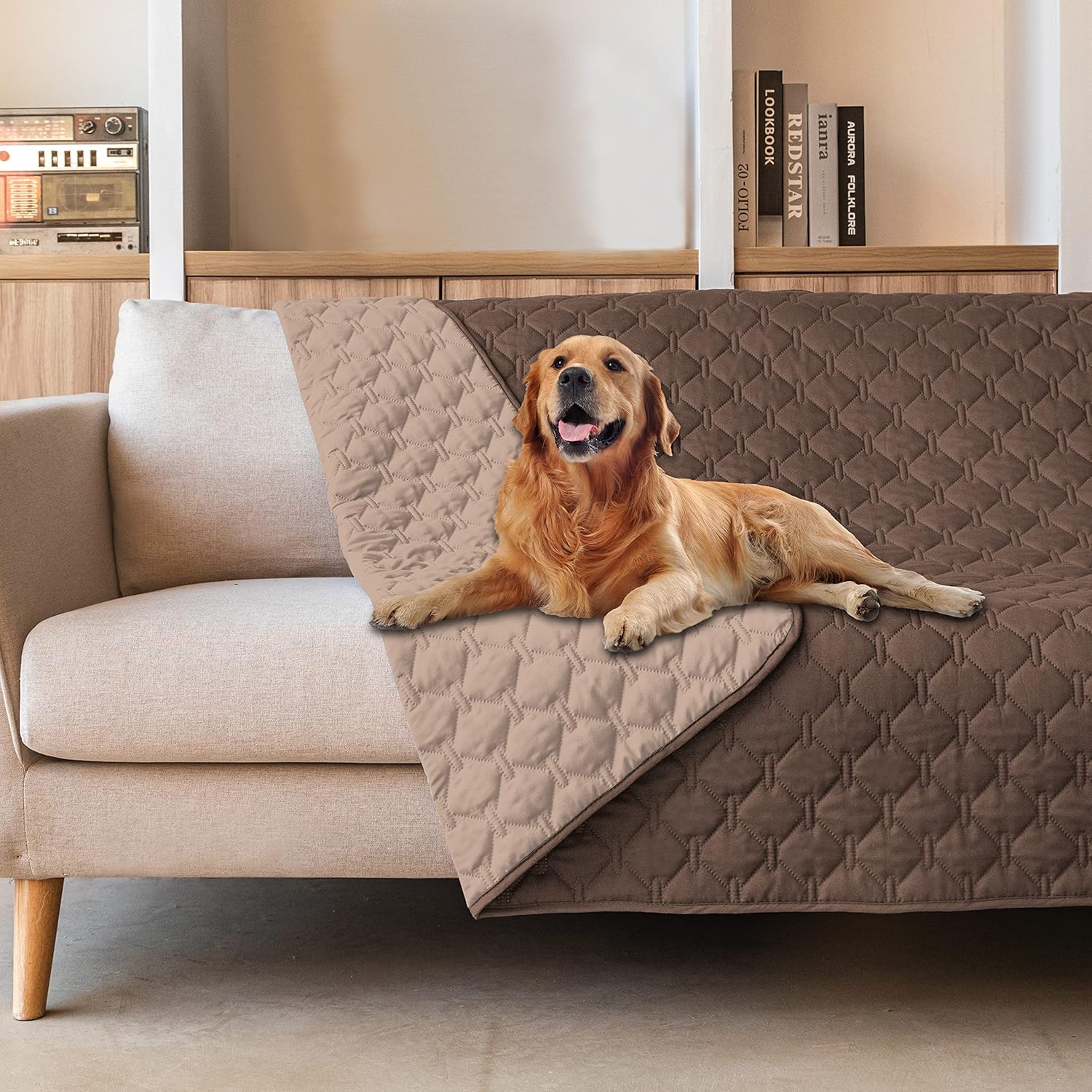 gogobunny 100% Double-Sided Waterproof Dog Bed Cover (68x82)