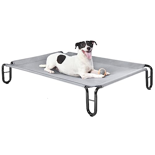Pettycare Elevated Outdoor Dog Bed - Grey