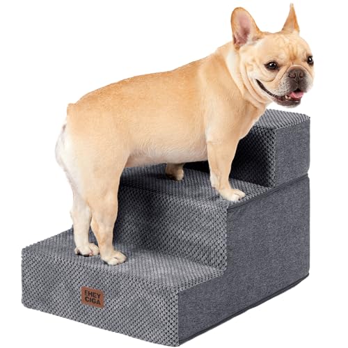 EHEYCIGA Dog Stairs 3-Step (Grey)