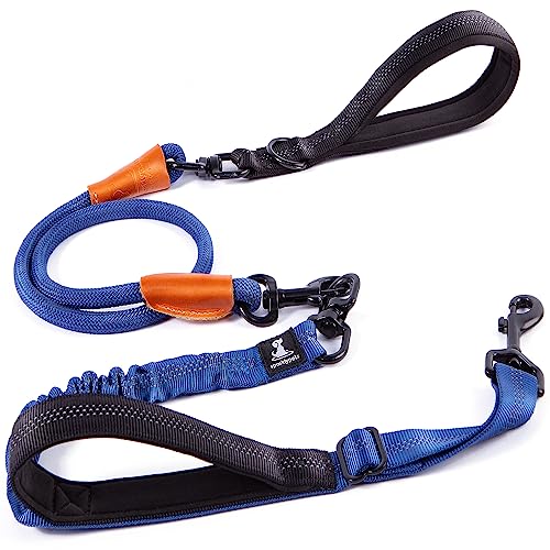 SparklyPets Heavy Duty Rope Bungee Leash