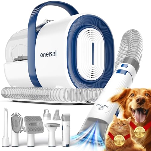 oneisall Dog Grooming Vacuum (Blue)