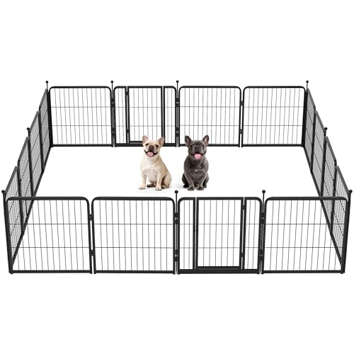 FXW Instant Unleashed Dog Playpen, Portable Pet Fence for Outdoor, RV Trips, and Camping, 24inch, 16 Panels for Puppy and Small DogsPatented