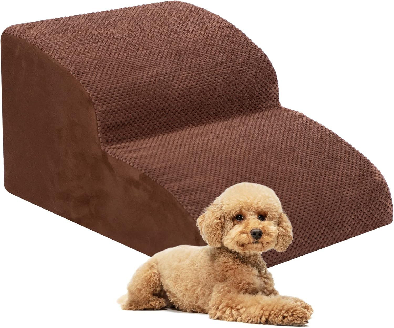 Dog Stairs for Small Dogs, High Density Foam Dog Ramp (Heeyoo)