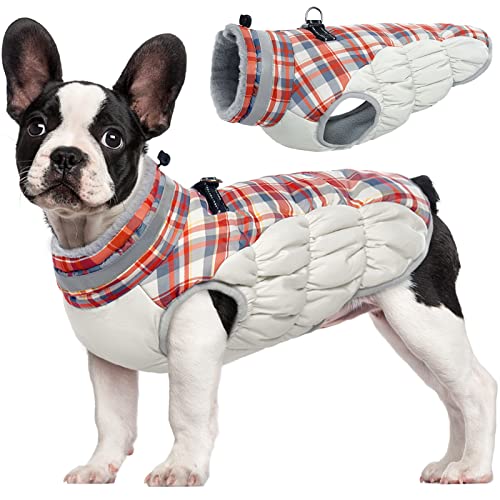 FUAMEY Dog Coat (Red Plaid)