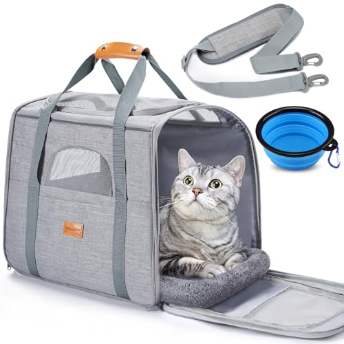 Morpilot Portable Cat Carrier (Light Gray)