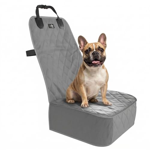 Active Pets Dog Car Seat Cover, Waterproof Front Seat Protector - Grey