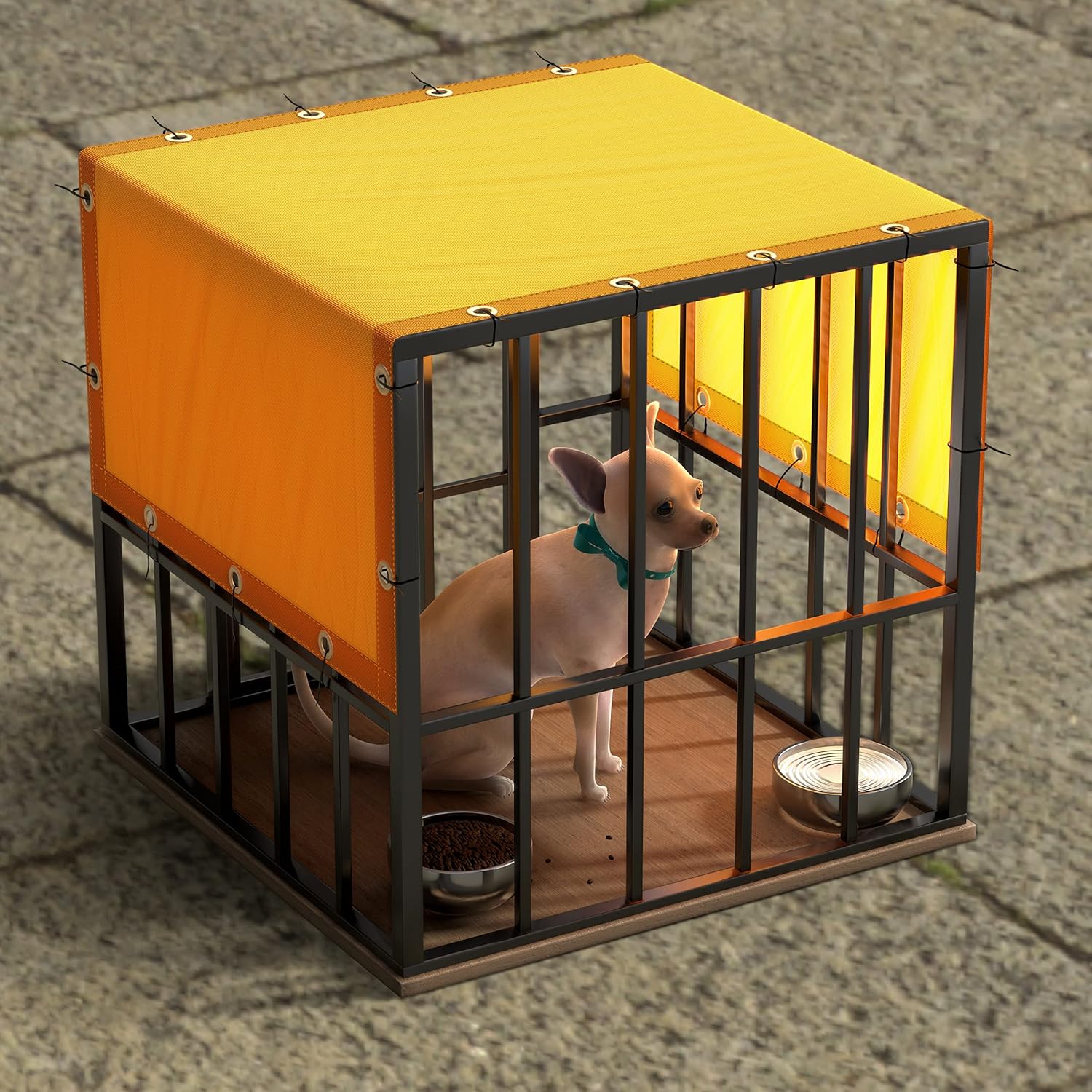 ColourTree 6' x 28' Yellow Custom Size Waterproof Shade Cloth