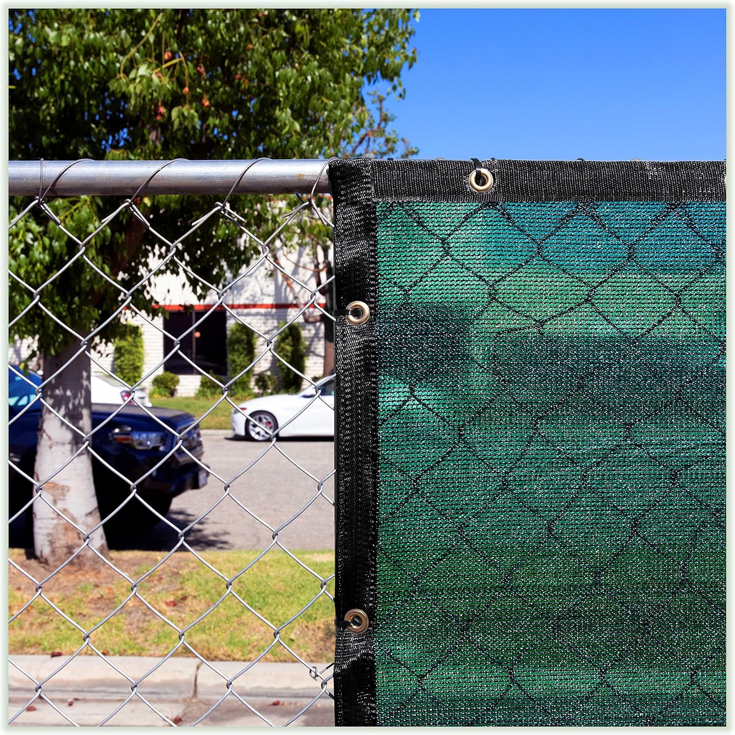 ColourTree 7' x 16' Green Shade Cloth