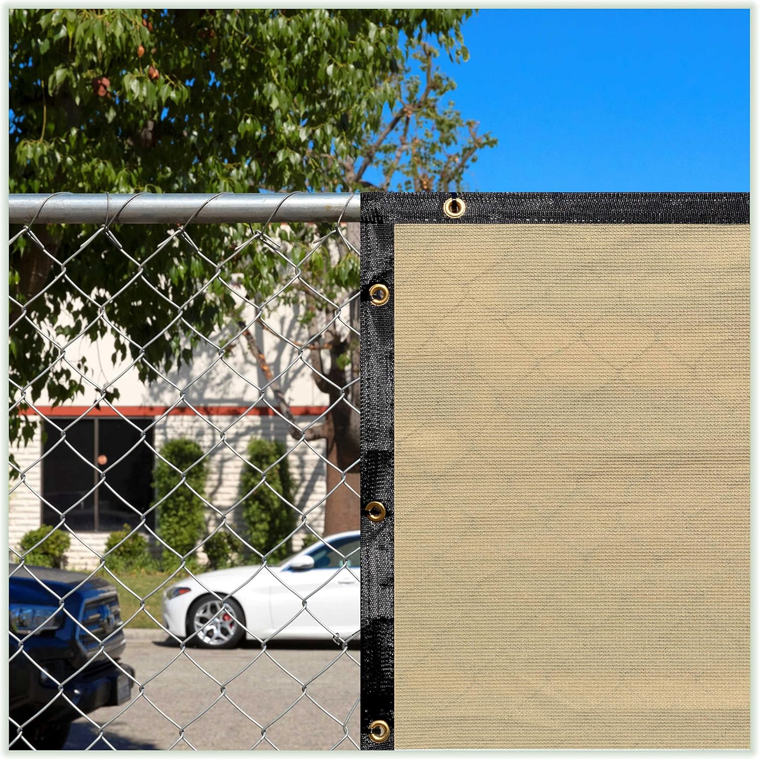 ColourTree 6' x 21' SandBeige Shade Cloth