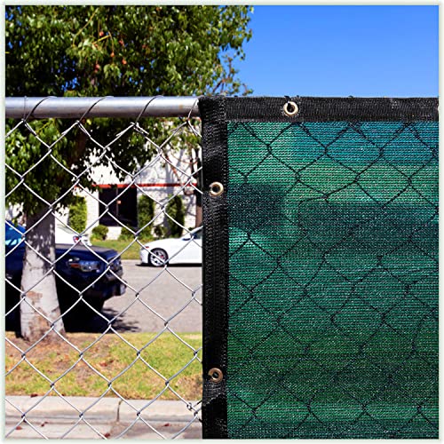 ColourTree 3' x 12' Green Custom Size Shade Cloth with Grommets - 90% Sunblock, Durable Mesh Fabric Tarp for Dog Kennel Cover, Fence Privacy Screen, Greenhouse, Chicken Coop & Pet Playpen
