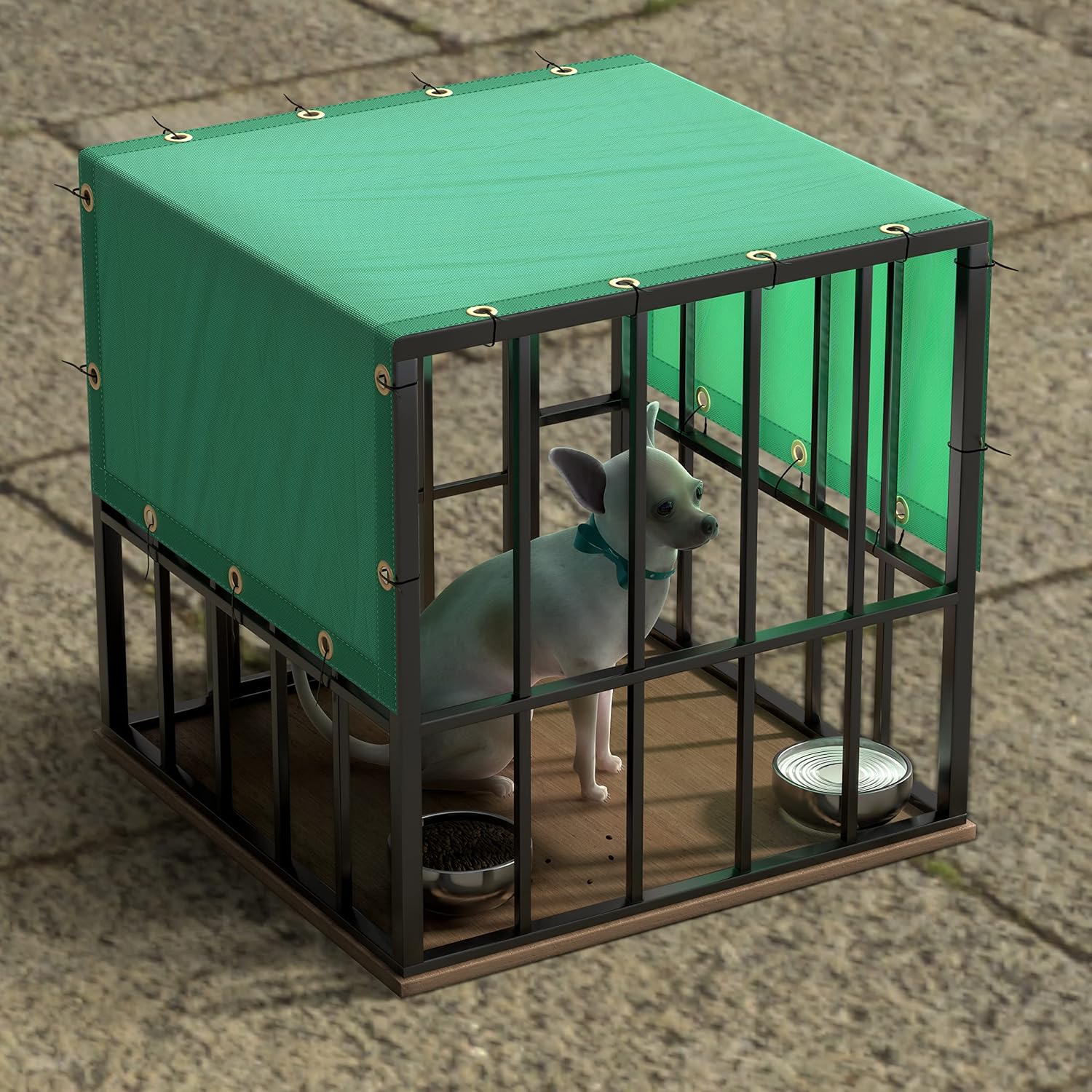 ColourTree 7' x 16' Turquoise Waterproof Shade Cloth