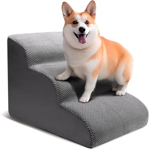 CiWiVOKi 3-Tier Foam Dog Stairs