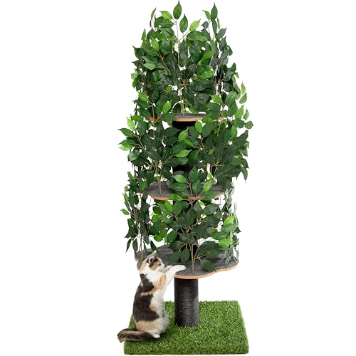 Cat Tree Scratching Post for Climbing, Hiding and Sleeping - PRIORPET