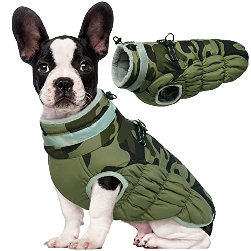 Lelepet Dog Coat Warm (Green Camo M)