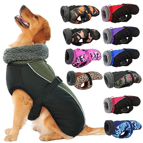 IECOii Extra Warm Reflective Adjustable Dog Jacket (L)