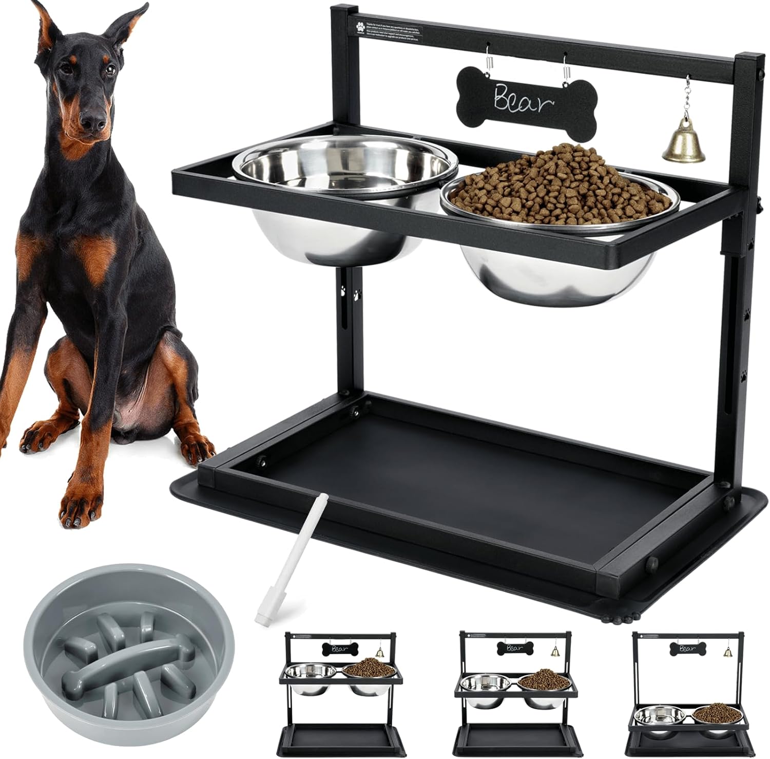 SHAINFUN Elevated Dog Bowls