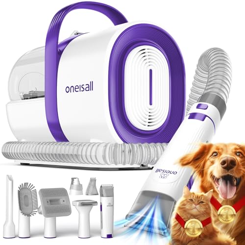 oneisall Dog Grooming Vacuum (Purple)