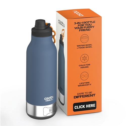 asobu Dog Barky Bottle with Removable Bowls