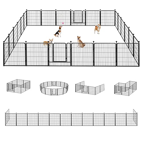 Jhsomdr Dog Playpen 32 inch (24 Panels)