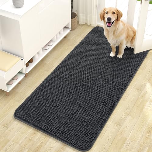 OLANLY 47x24 Chenille Mud Mat