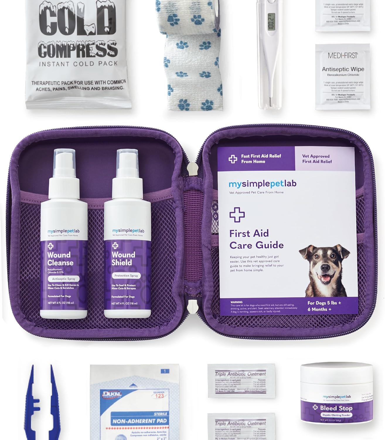 MySimplePetLab Dog First Aid Kit