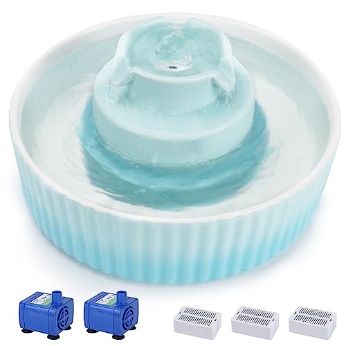 Lawfery Ceramic Cat Water Fountain