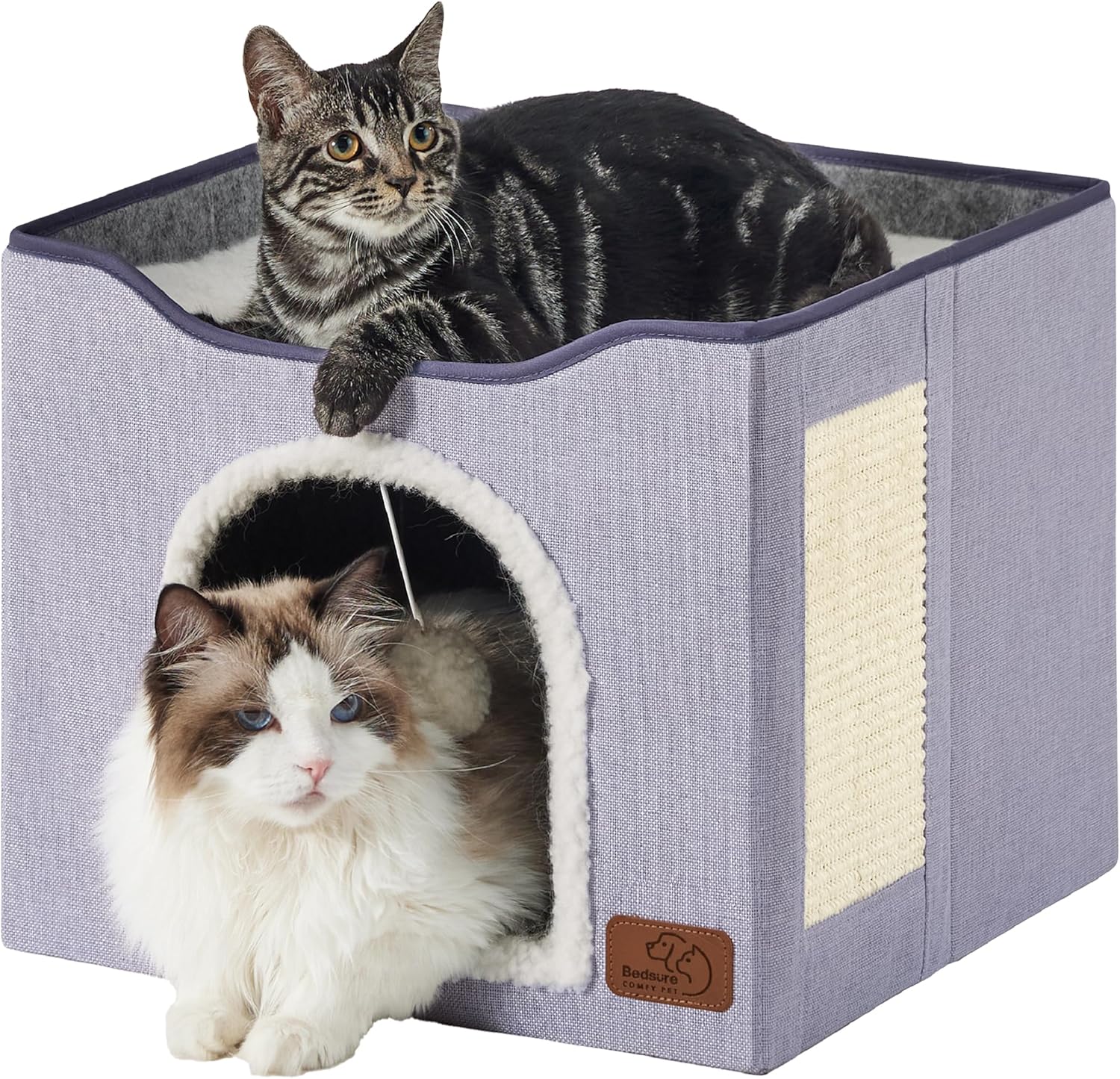 Bedsure Large Cat Cave (Cloud Purple)