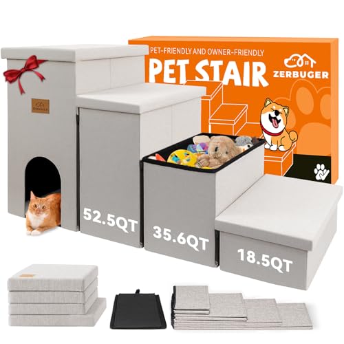 Zerbuger Dog Stairs with Condo 23" H