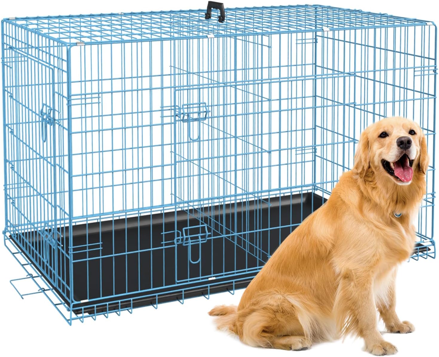 BestPet 42" Foldable Metal Kennel