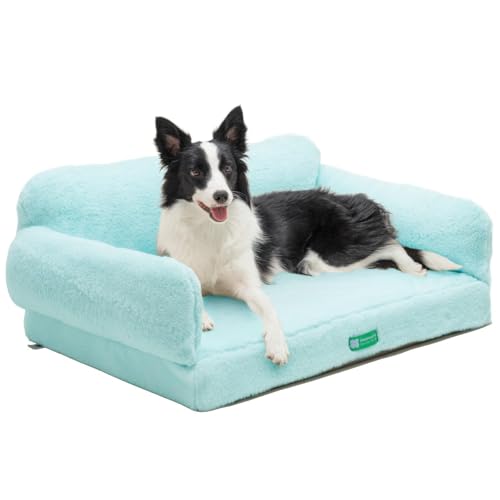 MEWOOFUN Orthopedic Dog Bed Sofa (Blue)