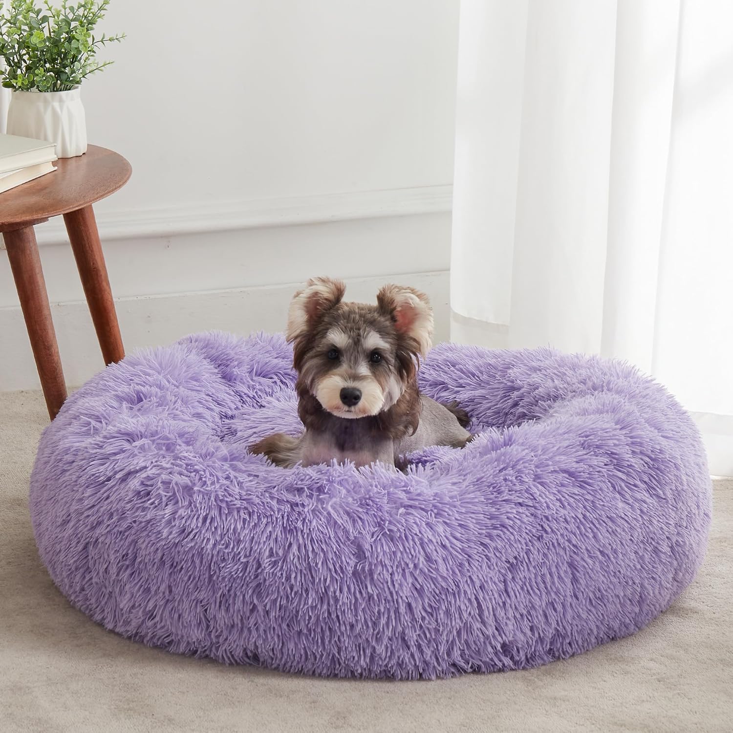 WESTERN HOME WH Calming Dog Bed (Faux Fur)