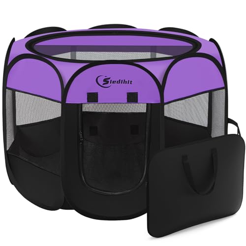 Siedihit Dog Playpen (Purple)